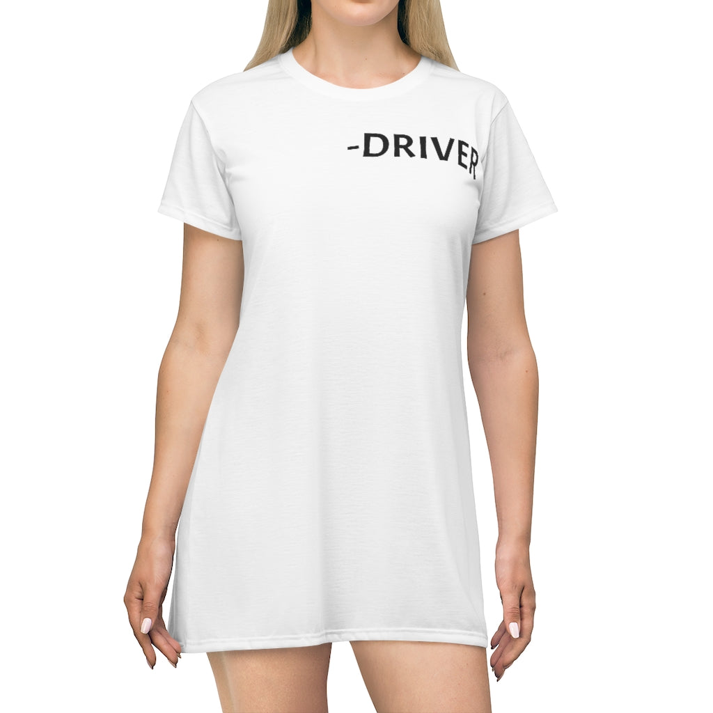 OVERSIZE LOAD (back) -Driver(front)T-Shirt Dress