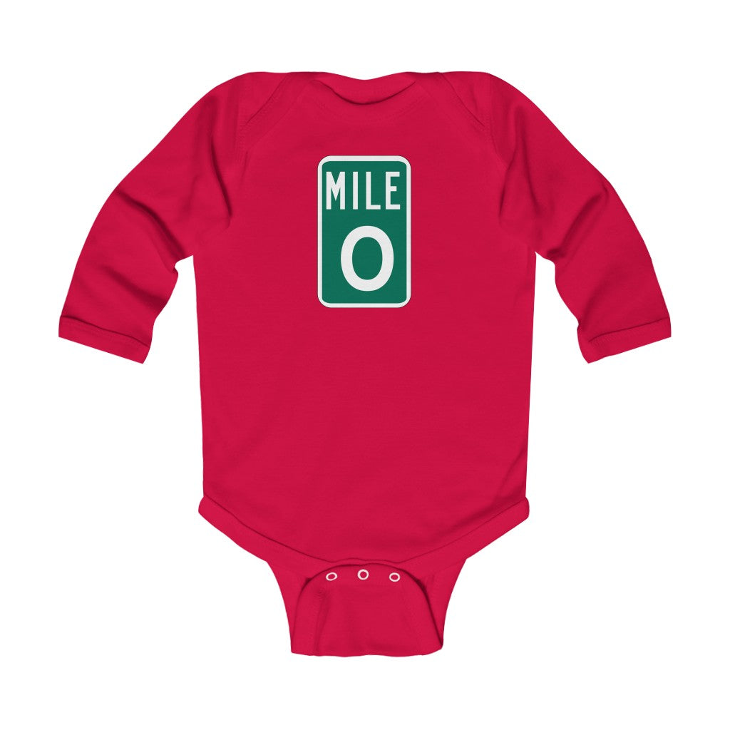 MILE 0 Infant Long Sleeve Bodysuit