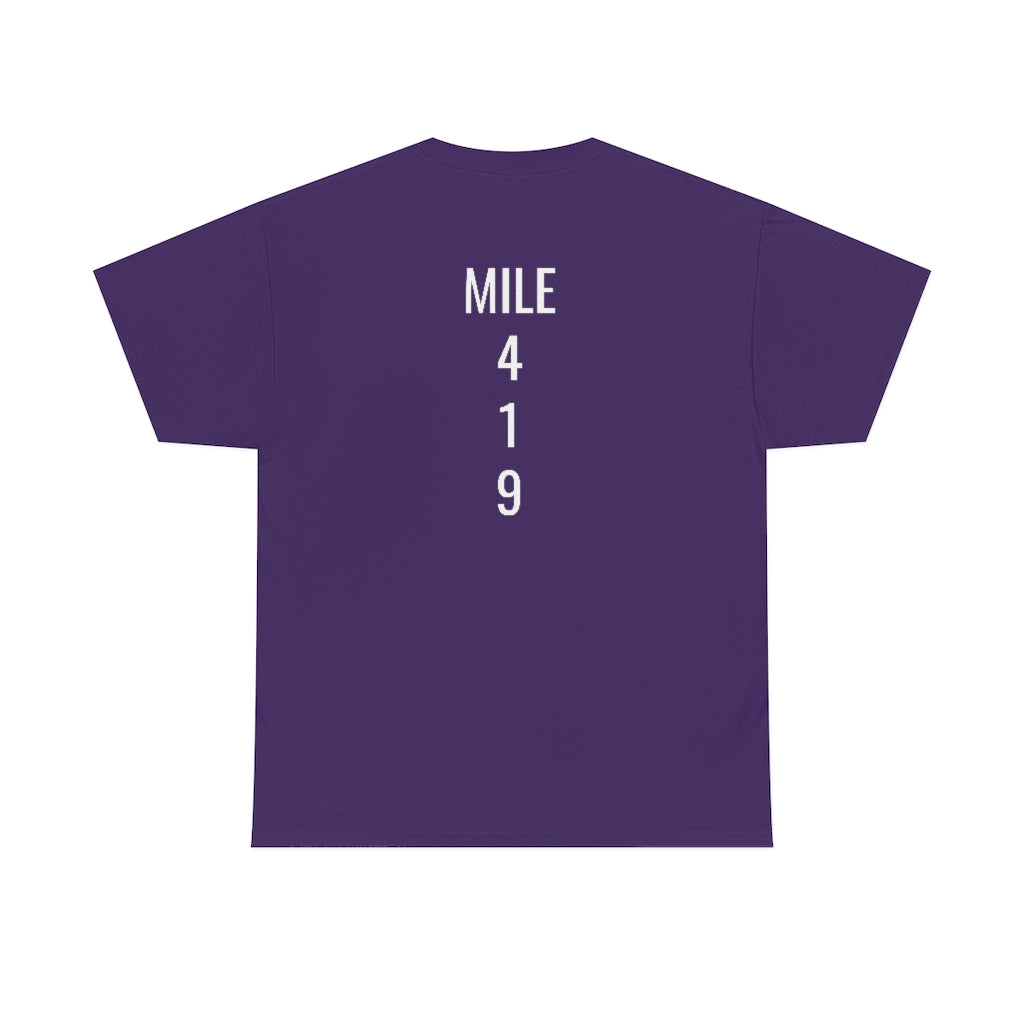 Mile Marker Club (front) MILE 419 (back) Cotton Tee