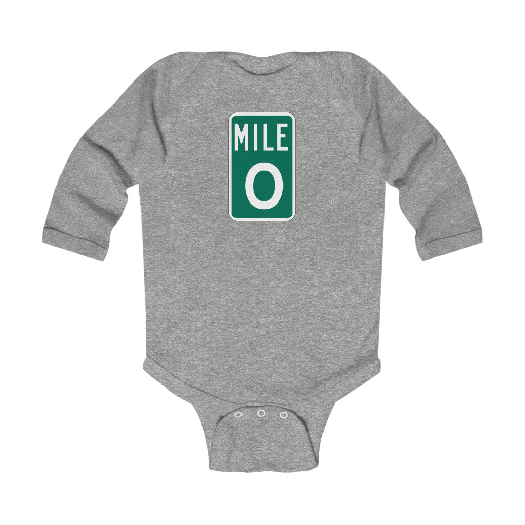 MILE 0 Infant Long Sleeve Bodysuit