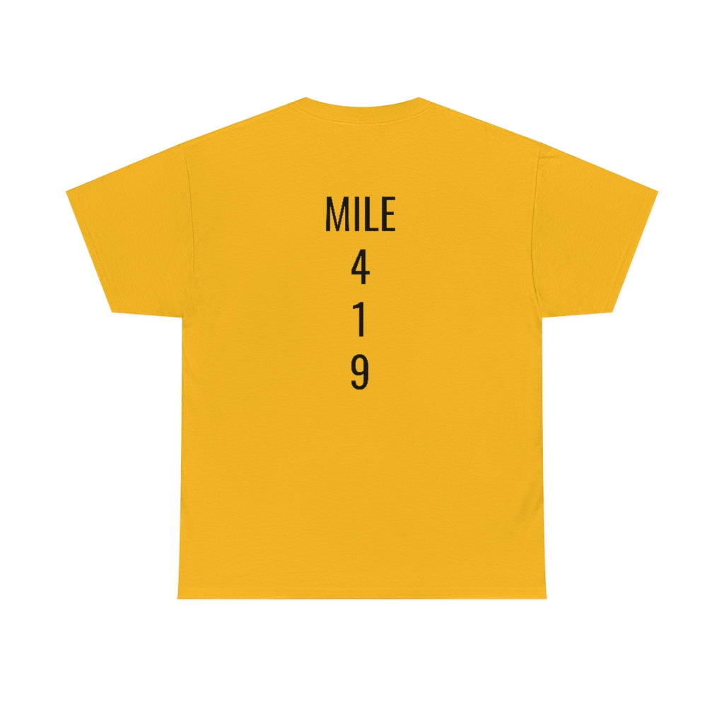Mile Marker Club(front) MILE 419 (back) Cotton Tee