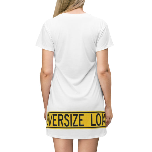 OVERSIZE LOAD (back) -Driver(front)T-Shirt Dress