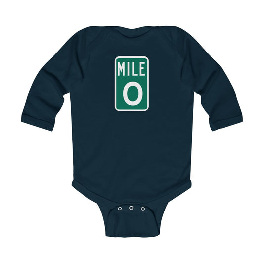 MILE 0 Infant Long Sleeve Bodysuit